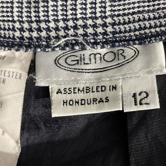 Gilmor Plaid Skirt Sz 12 Preppy Academia Style Pockets Split Lined - Picture 11 of 12